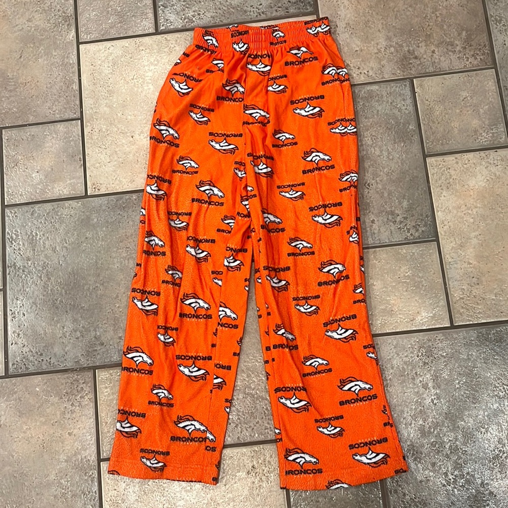 Denver Broncos pajama pants, youth medium